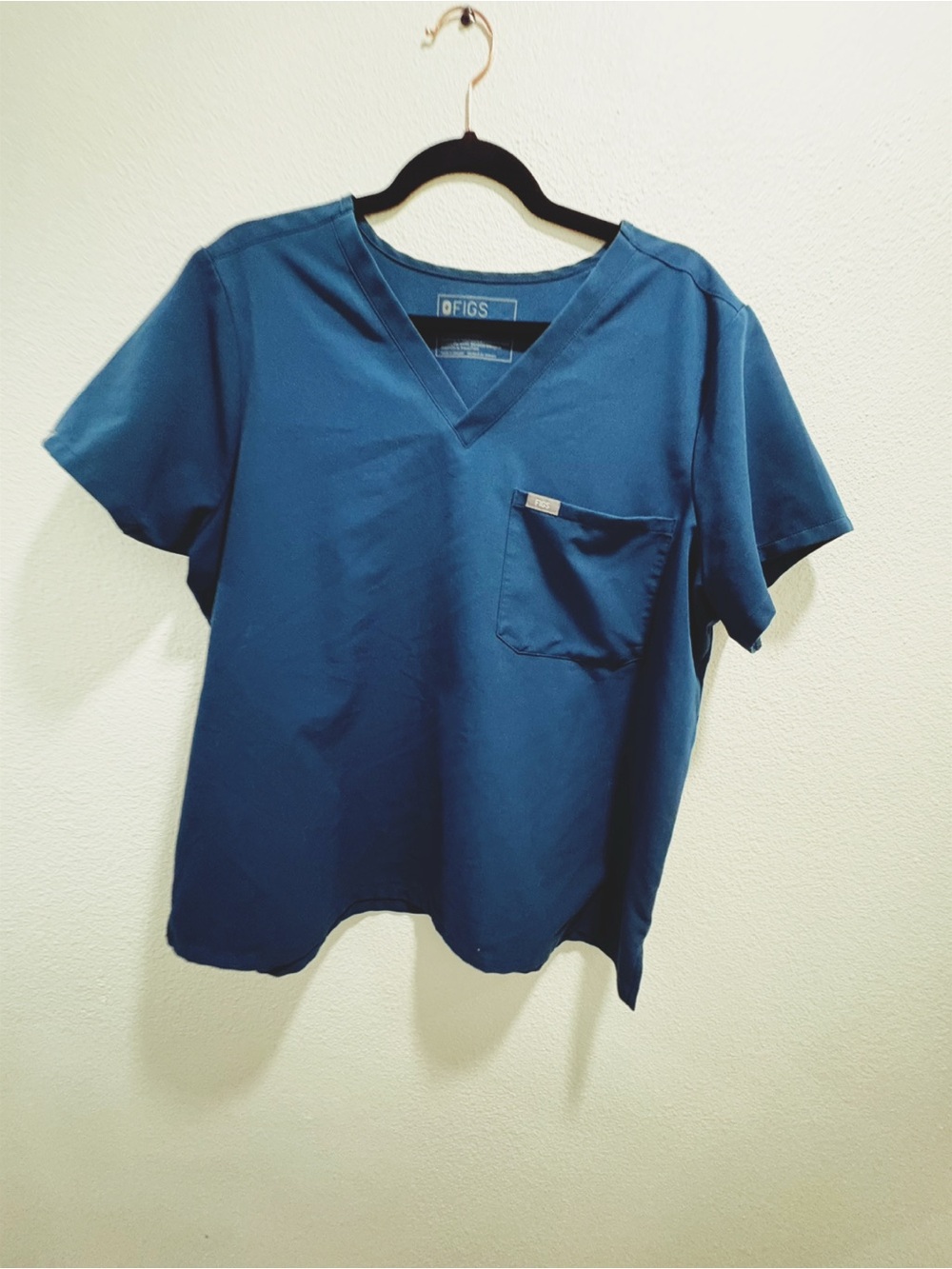 FIGS Catarina One-Pocket Scrub Top Women’s XXL PETITE - DEEP REEF